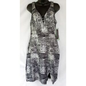 Scarlett▪️Sexy Black & Silver Metallic Dress